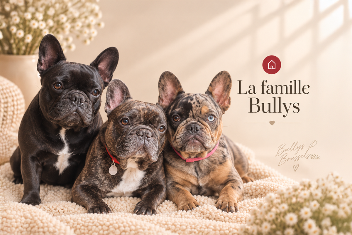 Les chiens de la famille Bullys Brussels