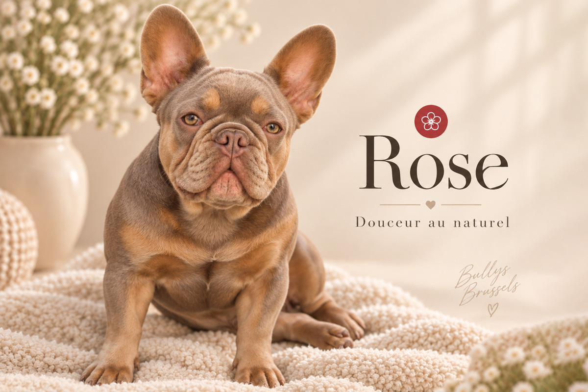 Rose, bouledogue français de Bullys Brussels